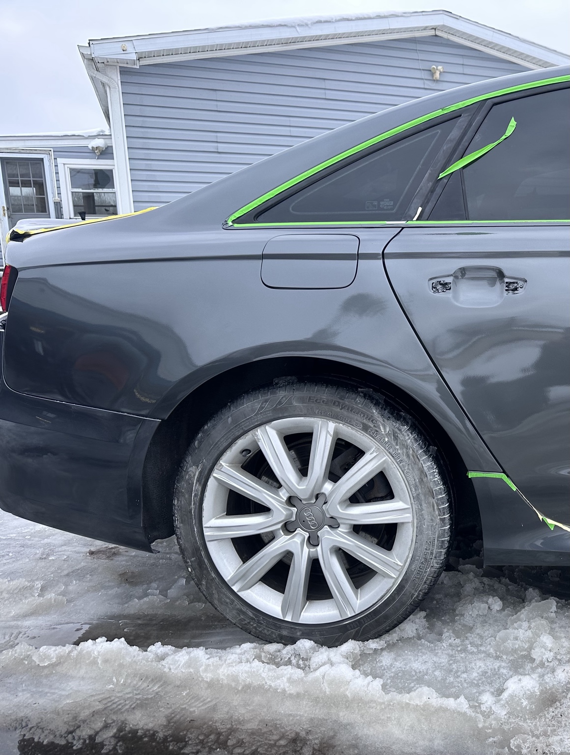Completed collision repair